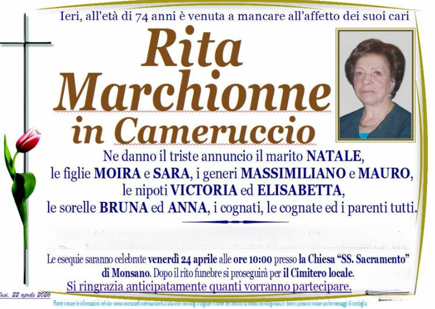 Rita MARCHIONNE in CAMERUCCIO