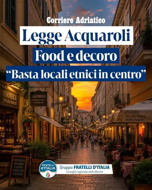 "KEBABBARI STOP": QUANDO IL POPULISMO GASTRONOMICO DI FDI CADE NEL CORTOCIRCUITO POLITICO TRA ANCONA E ROMA