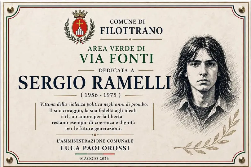 "AVVERSARI, NON NEMICI"; PAOLOROSSI INTITOLA UN'AREA VERDE A RAMELLI E ABBATTE GLI STECCATI DELL'ODIO IDEOLOGICO