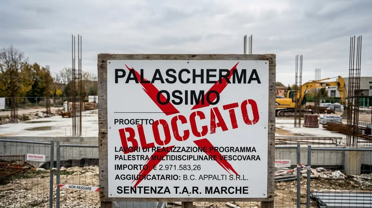 PALASCHERMA, IL TAR AZZERA LA GARA DA 3 MILIONI: IL RICORSO DI FRANCINELLA LASCIA L'OPERA AL PALO E I FONDI STATALI A RISCHIO