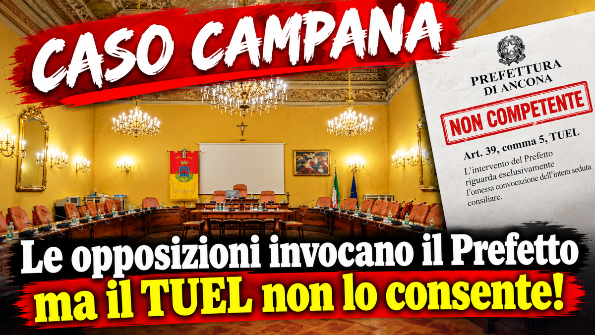 ETERNO CASO CAMPANA, FDI E PIRANIANI INVOCANO VALIANTE... MA LA SCORCIATOIA PREFETTIZIA NON ESISTE