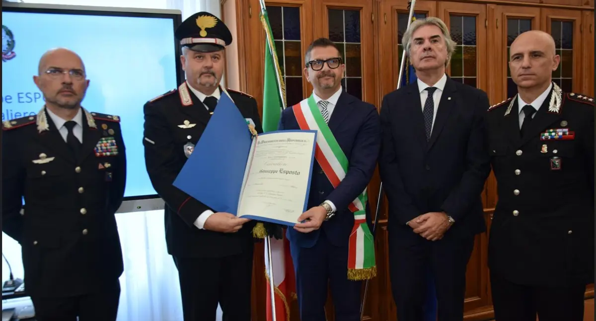 IL COMANDANTE DEL NORM GIUSEPPE ESPOSTO NOMINATO CAVALIERE DELLA REPUBBLICA