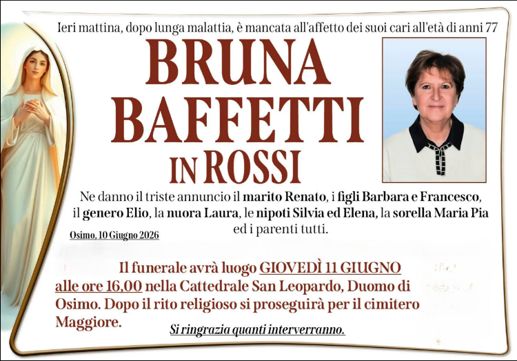 Bruna BAFFETTI in ROSSI