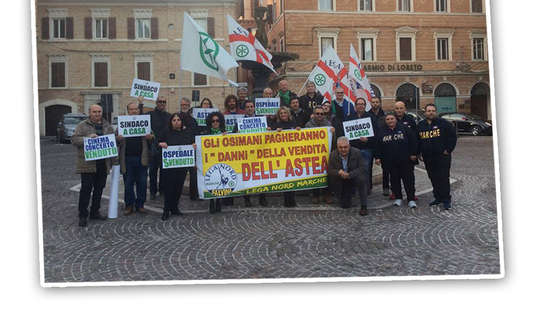 Vendita Astea Energia, la Lega Nord in piazza “PUGNALONI, NON SEI PIU’ IL NOSTRO SINDACO” Manifestazione simbolica contro le principali scelte amministrative