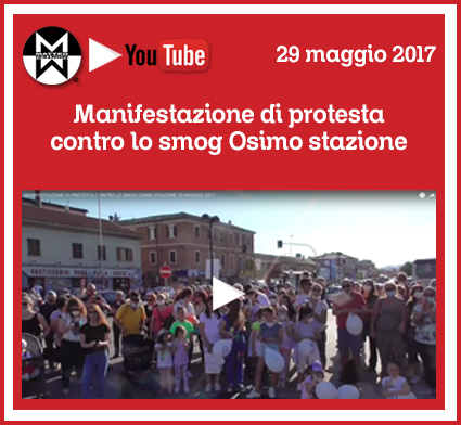 29 maggio 2017 – Manifestazione di protesta contro lo smog Osimo stazione