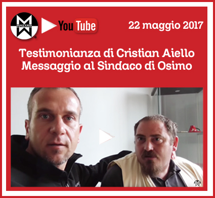 Testimonianza di Cristian Aiello | Messaggio al sindaco di Osimo