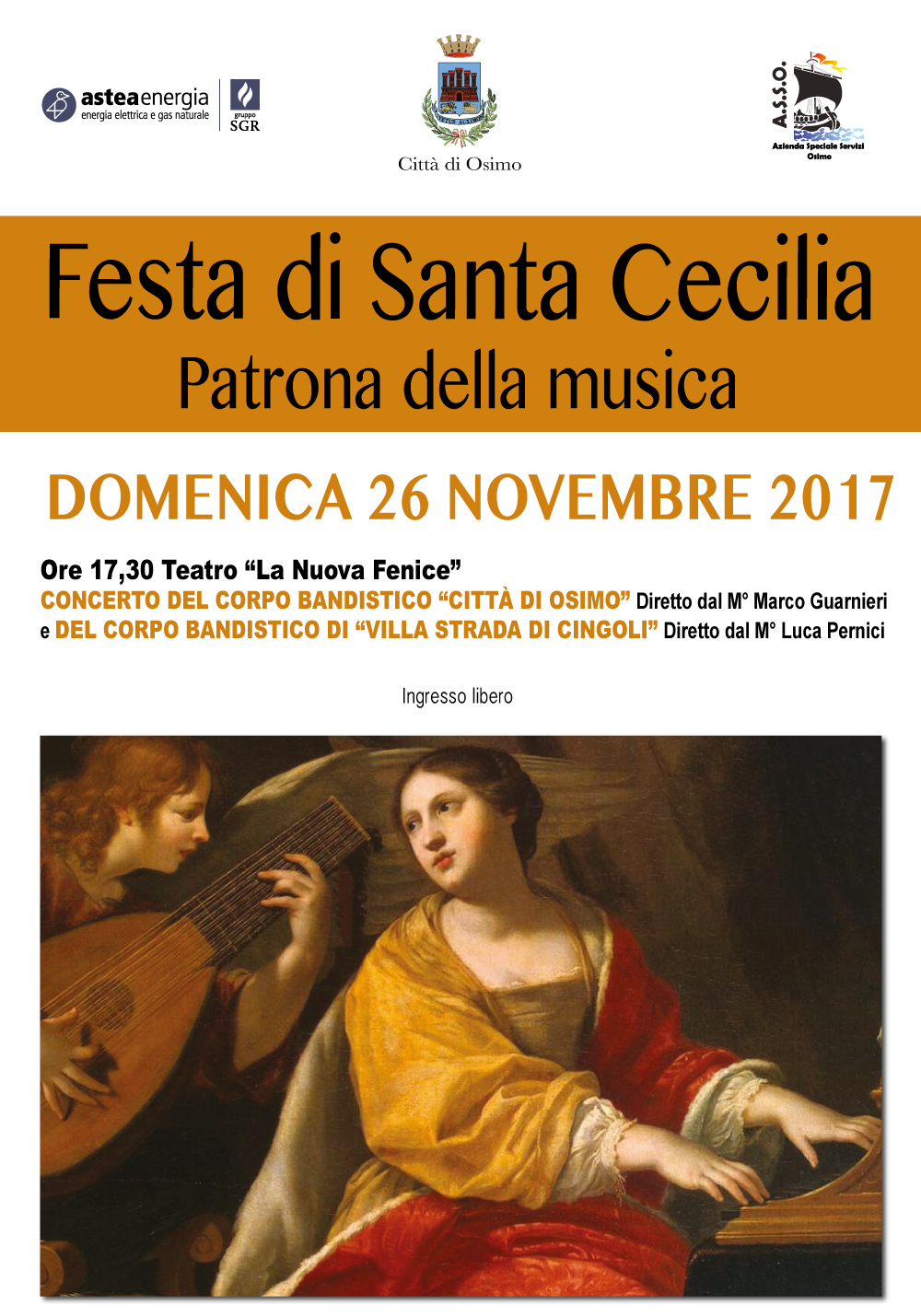 26 novembre – Festa di Santa Cecilia