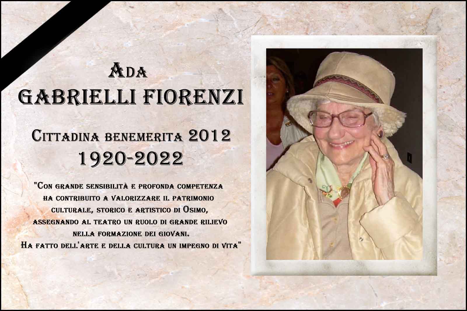 Ada GABRIELLI FIORENZI, 102 anni