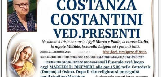 Costanza COSTANTINI, vedova PRESENTI