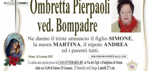 Ombretta PIERPAOLI vedova BOMPADRE