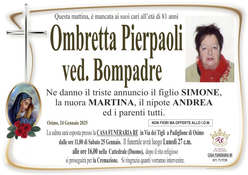 Ombretta PIERPAOLI vedova BOMPADRE