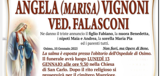 Angela (Marisa) VIGNONI, vedova FALASCONI