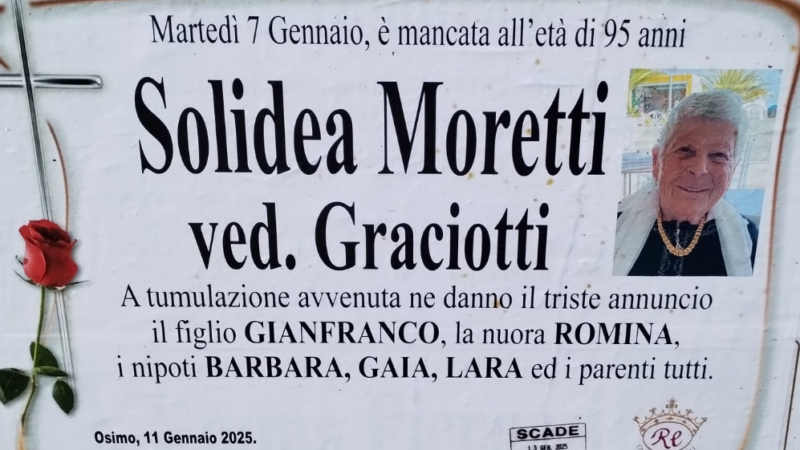 Solidea MORETTI vedova GRACIOTTI