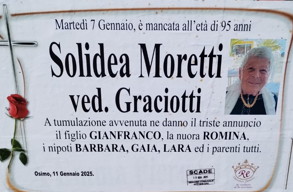 Solidea MORETTI vedova GRACIOTTI