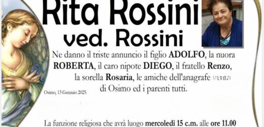 Rita ROSSINI vedova ROSSINI