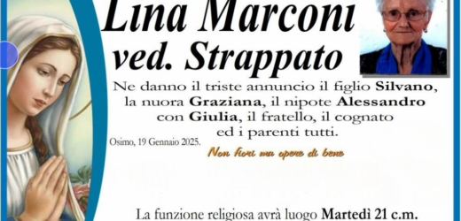 Lina MARCONI vedova STRAPPATO
