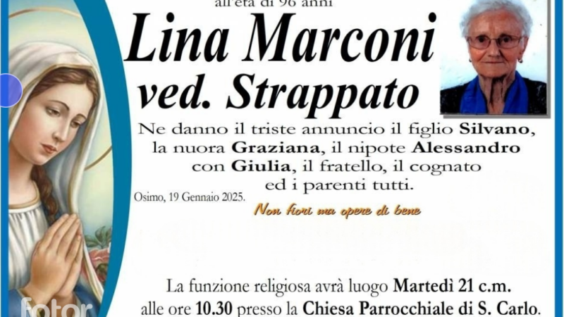 Lina MARCONI vedova STRAPPATO