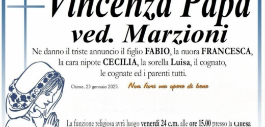 Vincenza PAPA vedova MARZIONI