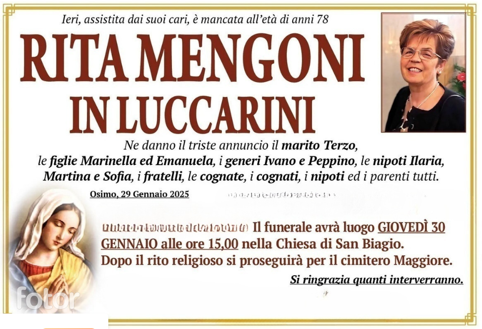 Rita MENGONI in LUCCARINI