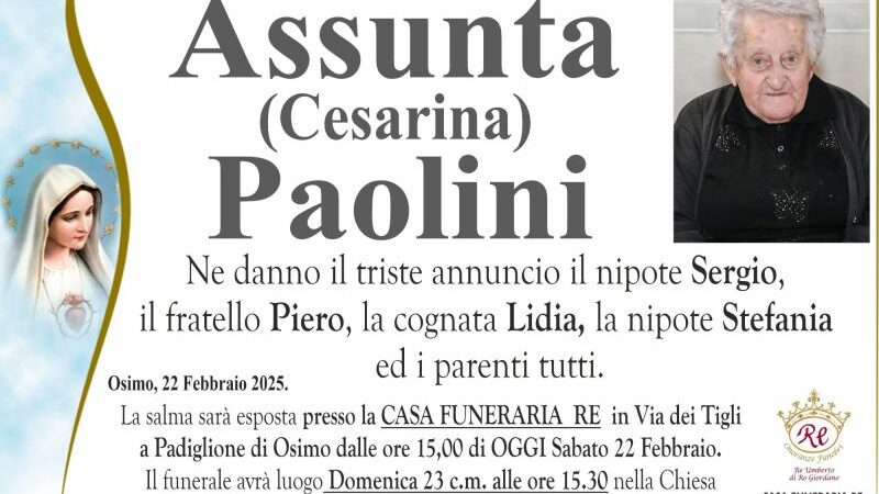 Assunta (Cesarina) PAOLINI