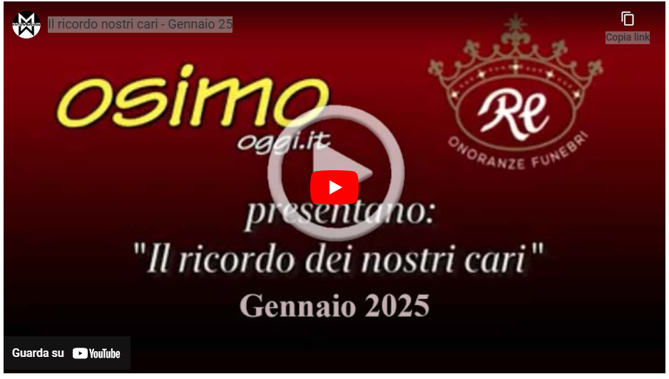 I ricordi dei nostri cari – Gennaio 2025