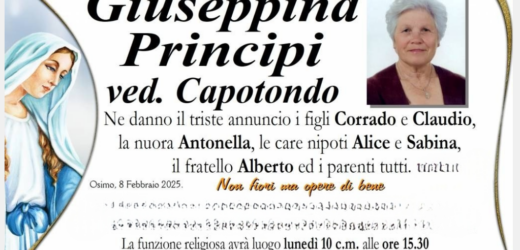 Giuseppina PRINCIPI, vedova CAPOTONDO