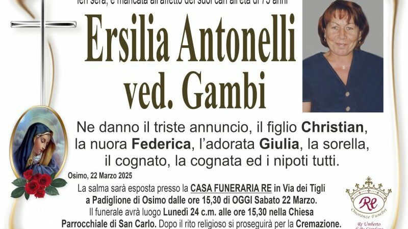 Ersilia ANTONELLI vedova GAMBI