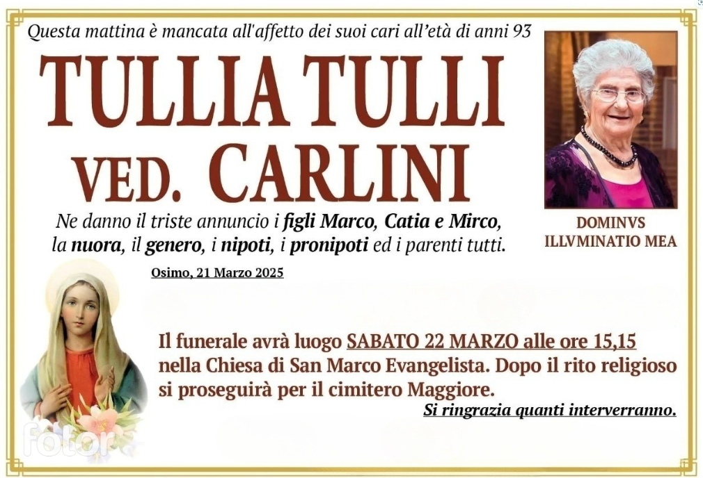 Tullia TULLI vedova CARLINI