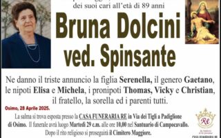 Bruna DOLCINI, vedova SPINSANTE