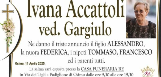 Ivana ACCATTOLI vedova GARGIULO
