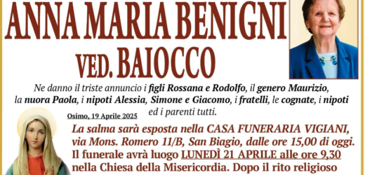 Anna Maria BENIGNI vedova BAIOCCO