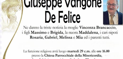 Giuseppe VANGONE DE FELICE