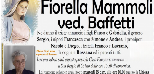 Fiorella MAMMOLI vedova BAFFETTI