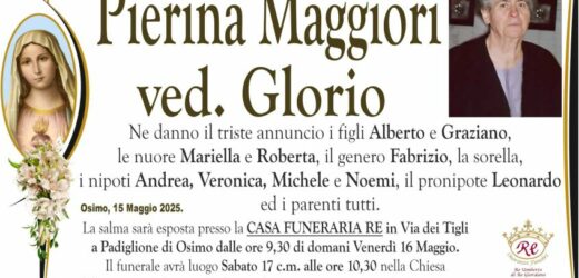 Pierina MAGGIORI vedova GLORIO