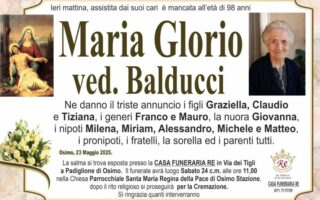 Maria GLORIO vedova BALDUCCI