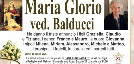 Maria GLORIO vedova BALDUCCI