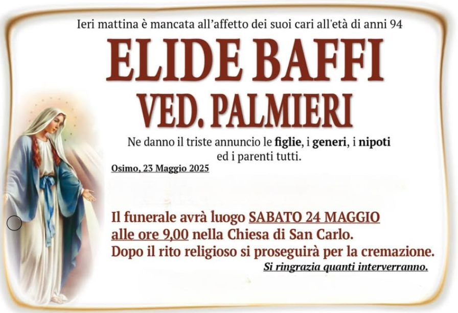 Elide BAFFI vedova PALMIERI