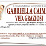 Gabriella CAIMMI, vedova GRAZIOSI