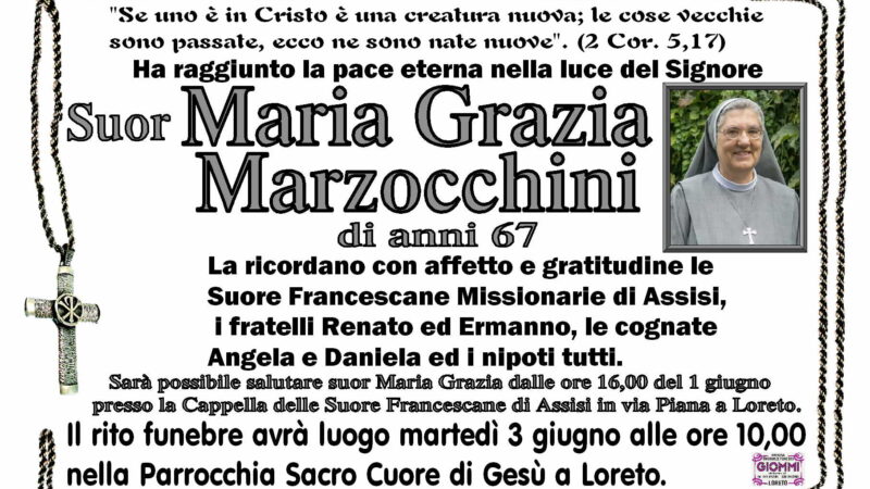 Suor Maria Grazia MARZOCCHINI