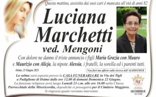 Luciana MARCHETTI, vedova MENGONI