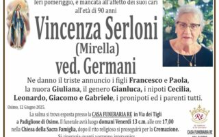 Vincenza SERLONI (Mirella), vedova GERMANI