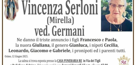 Vincenza SERLONI (Mirella), vedova GERMANI