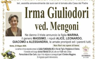 Irma GIULIODORI, vedova MENGONI