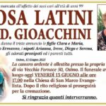 Rosa LATINI, vedova GIOACCHINI