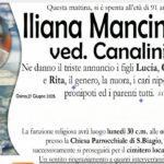 Iliana MANCINELLI, vedova CANALINI