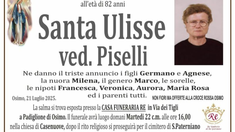 Santa ULISSE vedova PISELLI