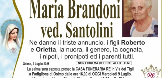 Maria BRANDONI, vedova SANTOLINI