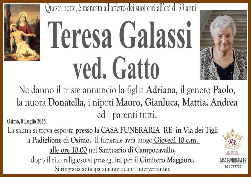 Teresa GALASSI, vedova GATTO