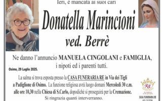 Donatella MARINCIONI, vedova BERRE’