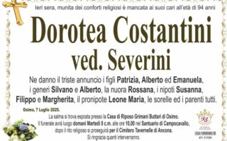 Dorotea COSTANTINI, vedova SEVERINI